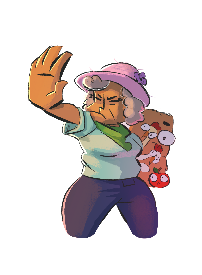 The refuse farmer from Frango Morango