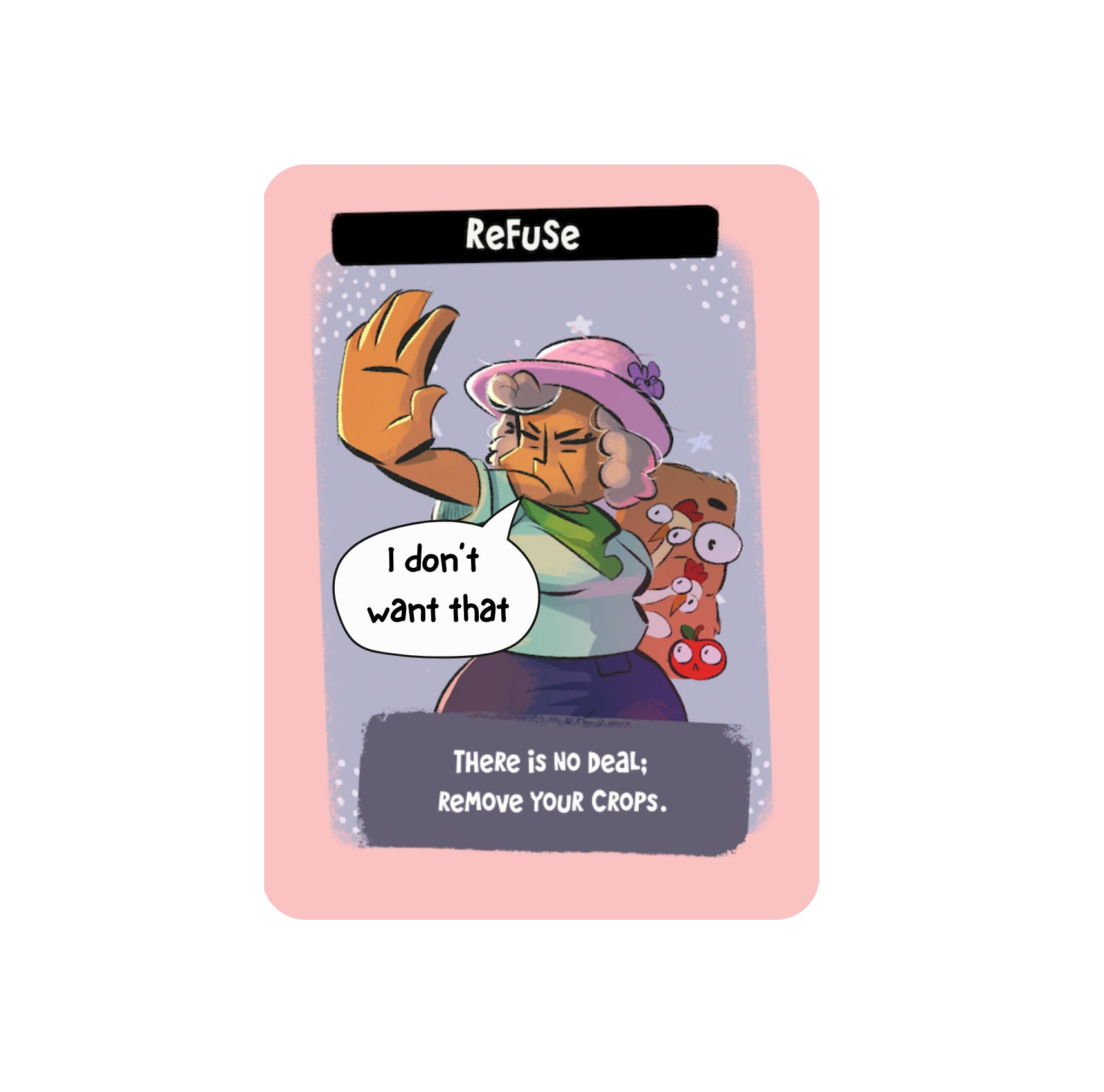 Wacky Farmer refusing from Frango Morango