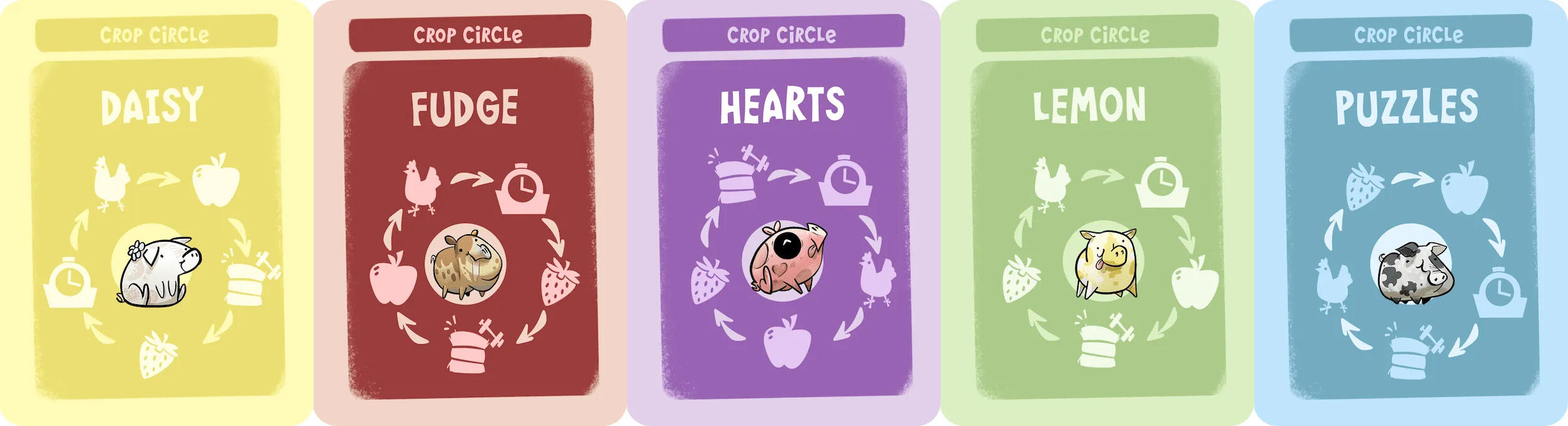 The Wacky Piggy Cards from Frango Morango