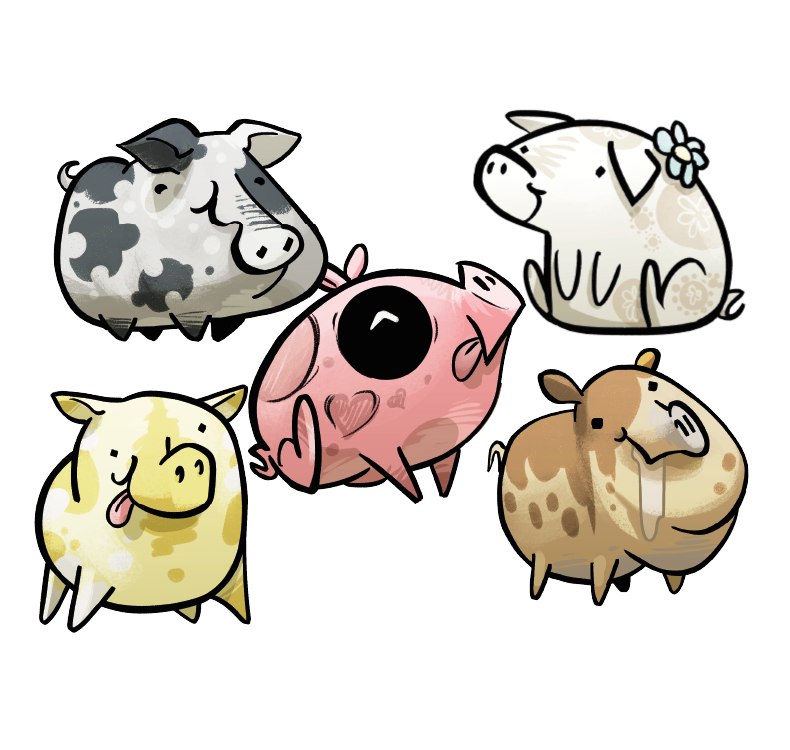 The Wacky Piggies from Frango Morango